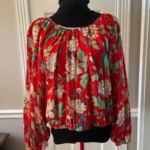 Anthropologie Maeve Floral top  Large